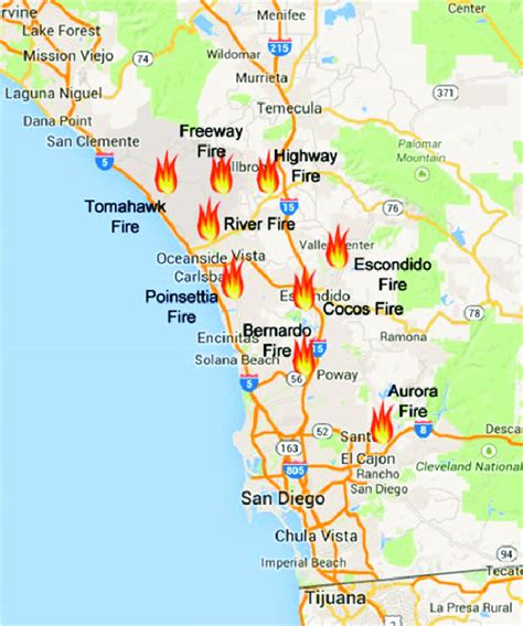 27 Map Of Fires In San Diego Online Map Around The World