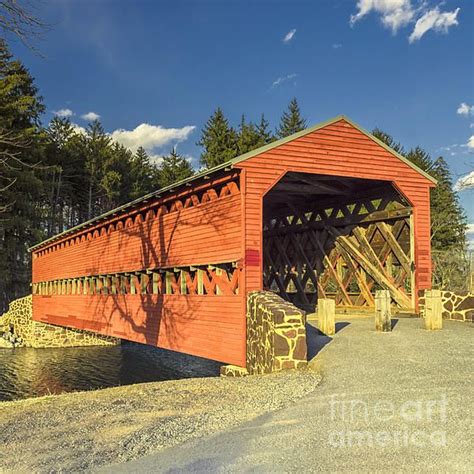 Sachs Covered Bridge Square By Marianne Campolongo Covered Bridges