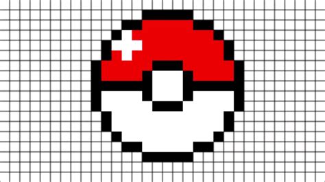 Pokemon Pokeball Pixel Art Grid Sexiz Pix