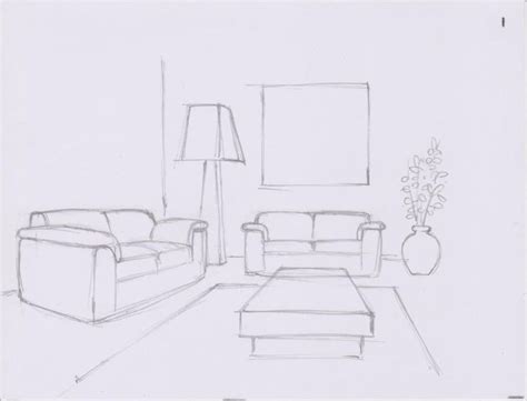 Simple Living Room Drawing Site About Home Room Interior Design