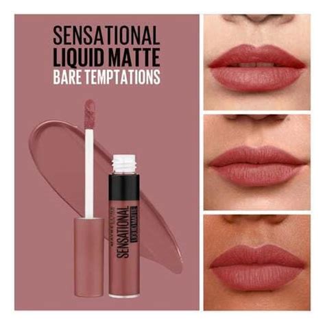 Buy Maybelline New York Sensational Liquid Matte Lipstick Bare Temptation Ml Online Shop