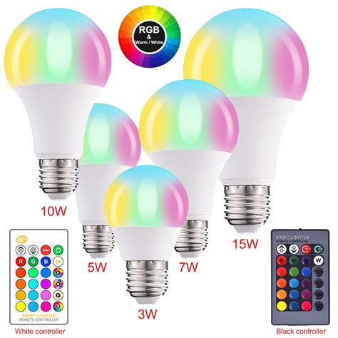 Led Rgb Bulb E27 5w 10w 15w Tuya Light Color Changing Colorful Bulbs