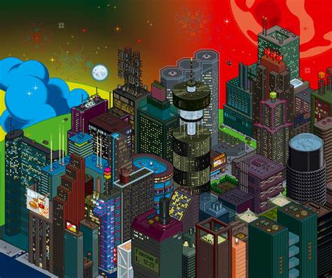 30 Dazzling Examples Of Pixel Art By Eboy Di 2020 Seni