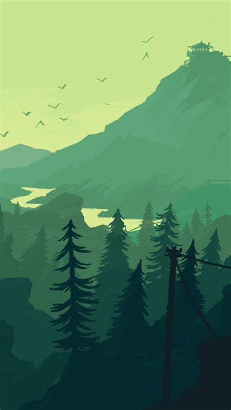 Firewatch Phone Wallpaper Mobile Abyss