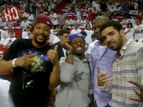 Pictures Lil Wayne Attends Miami Heat Vs Chicago Bulls Game