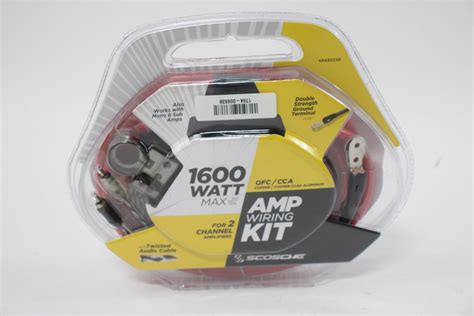 Scosche 1600 Watt Amp Wiring Kit Property Room