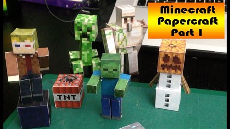 Make Your Own Free Minecraft 3d Paper Models Youtube