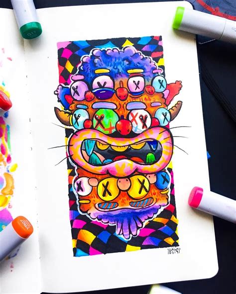 Gawx Art On Instagram This Cat Drank Some Sort Of Radioactive