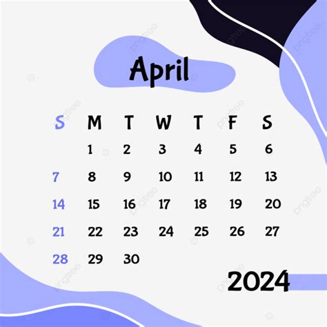 April 2024 Calendar Vector April 2024 Calendar April 2024 Calendar