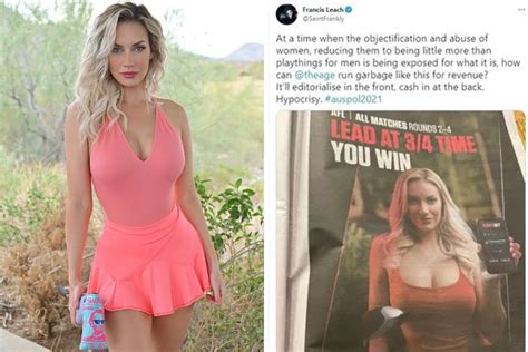 Paige Spiranac Tells Tv Commentator To F Off And Calls Him Coward