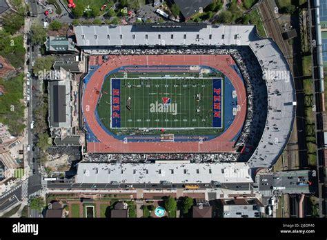 An Aerial View Of Franklin Field On The Campus Of The University Of