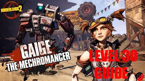 Beginners Guide To Gaige The Mechromancer Level 30 Guide