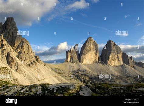 Three Peaks Sexten Dolomites Puster Valley Unesco World Nature Site