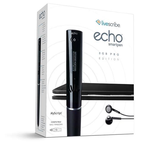Livescribe 8gb Echo Smartpen Pro Edition Apx 00018