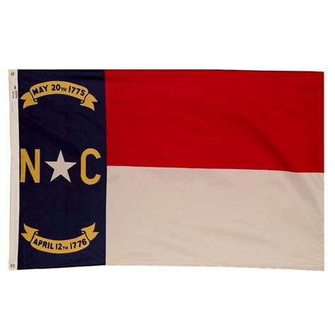 Valley Forge Flag 3 Ft X 5 Ft Nylon North Carolina State Flag Nc3