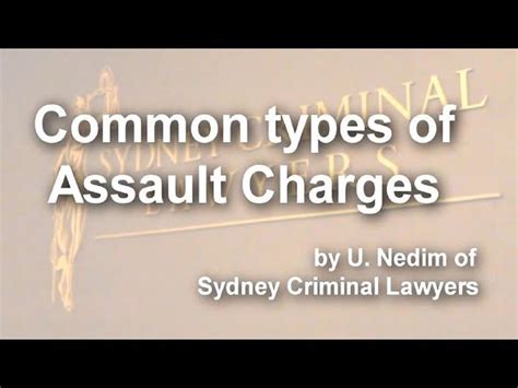 Common Types Of Assault Charges Sydney Criminal Lawyers®