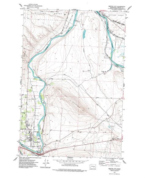 Benton City Topographic Map Wa Usgs Topo Quad 46119c4
