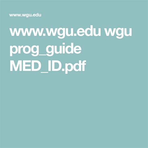 www.wgu.edu wgu prog_guide MED_ID.pdf | Instructional design