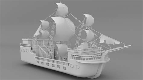 Pirate Ship Model Template Printable Pirate Ship Template Kids Craft