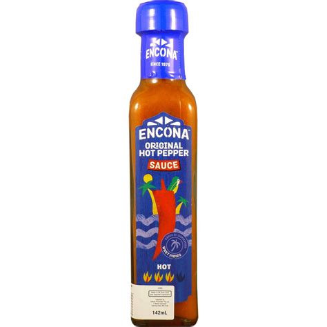 Encona Original Hot Pepper Sauce 142g Woolworths