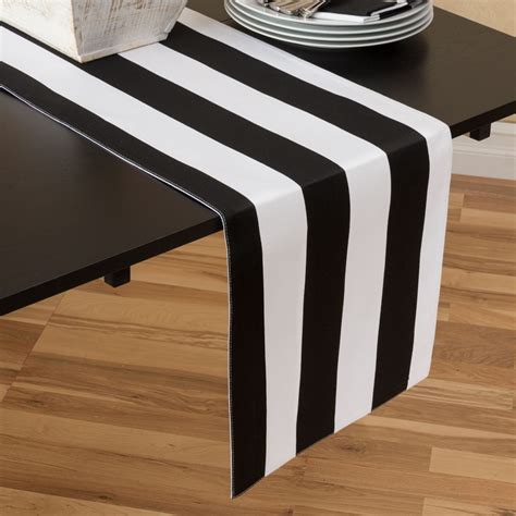 Check Out The Deal On X In Black White Stripes Table Runner At Linen Tablecloth
