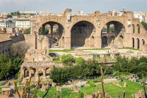 The Roman Forum and Palatine Hill in Rome, Italy