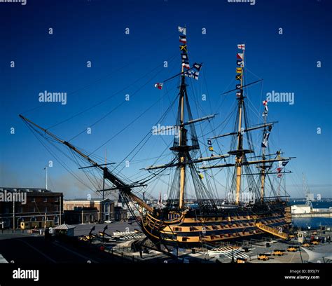 England Hampshire Portsmouth Historic Naval Dockyard Hms Victory