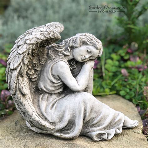 Sleeping Angel Garden Ornament Statue Onefold Ltd
