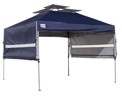 10 ft x 10 ft with a center height of 112; Quik Shade Summit S170 10' x 10' Instant Canopy / Tent ...