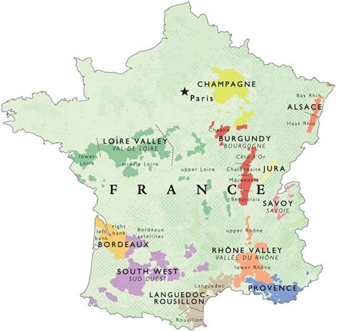 Wine Map Of France French Wine Regions Wine Map France Map