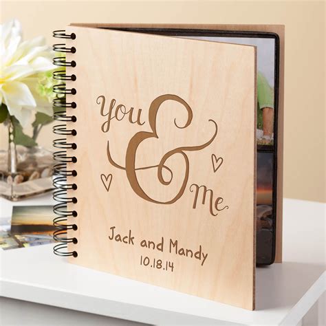 You And Me Personalized Photo Album For The Couple Wedding