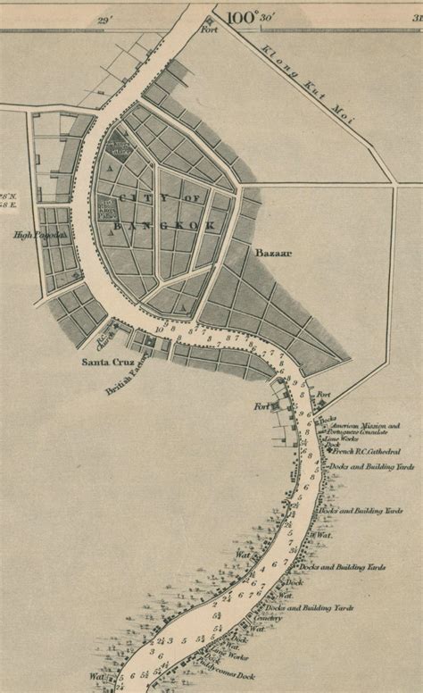 Maps Of Bangkok 1856 To 1861 The Journal Of The Siam Society