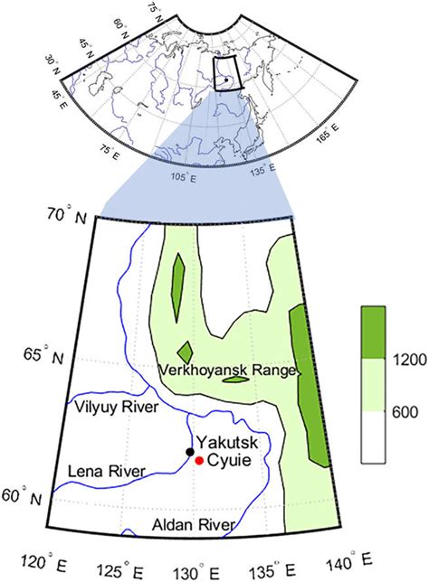 Map Of The Central Yakutia Region Including Cyuie Sampling Site The