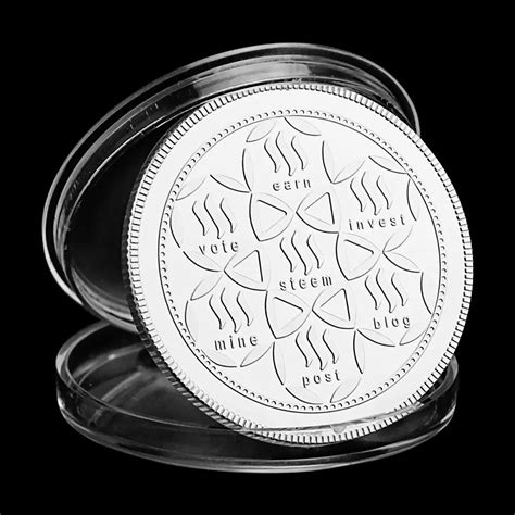 Steem Crypto Coins Silver Plated Souvenirs And Ts Home Decorations