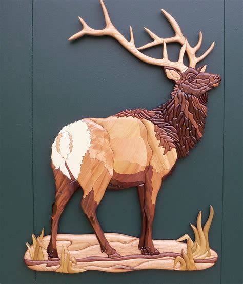 Intarsia Elk 2 25 Inches Tall 18inches Wide Made From Ho Flickr