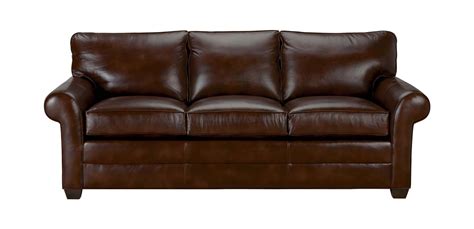 Bennett Roll Arm Leather Sofa Quick Ship Sofas And Loveseats Ethan Allen