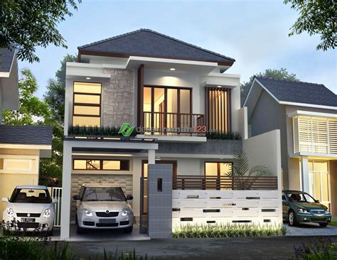 Desain Rumah 3 Lantai Tampak 2 Lantai Homecare24