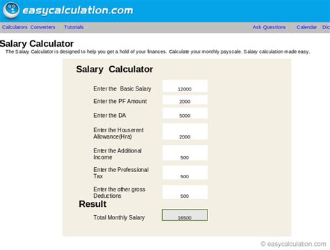 Excel Hourly Wages To Salary Calculator Spreadsheet - Free Download