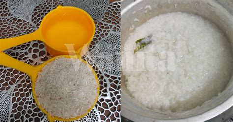 Basuh beras seperti biasa masuk ke dalam periuk nasi dengan sukatan 1 beras : Buat Nasi Impit Guna Rice Cooker, Lebih Padat Dan Lambat ...