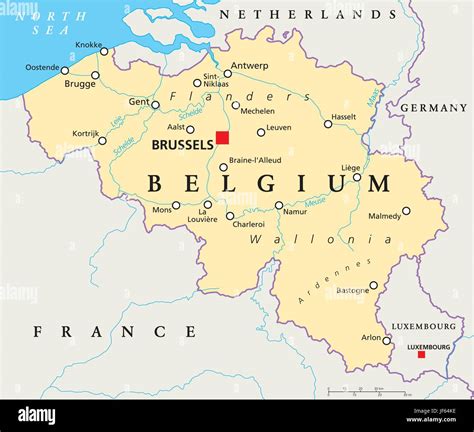 Belgium Brussels Benelux Antwerp Map Atlas Map Of The World