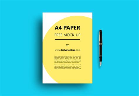 A4 Paper Free Mockup Psd 2023 Daily Mockup
