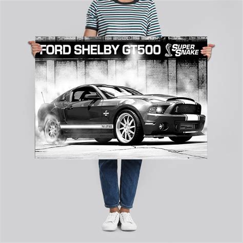 Ford Mustang Poster Shelby Gt500 Supersnake Posters Buy Now In The