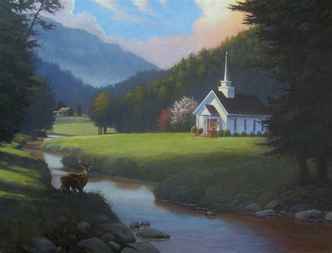 Art Murals And Ministry Little Country Church Painting