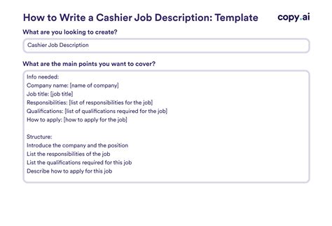 Cashier Job Description Templates: How To Write & Examples