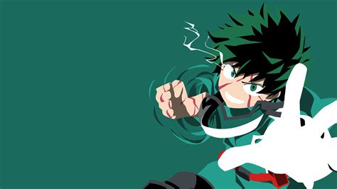 Fond Décran Izuku Midoriya Boku No Hero Academia Garçons Anime Fond Simple Anime