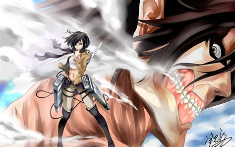 Looking for the best attack on titan mikasa ackerman wallpapers? Attack on Titan Mikasa Ackerman Wallpapers (82+ images)