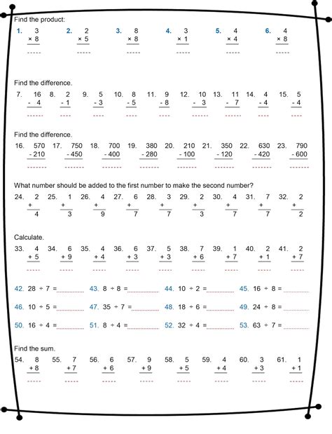 Free Maths Worksheets For Kids Math Worksheets