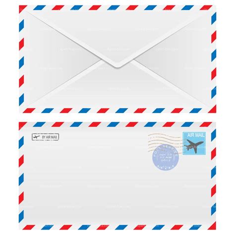 Free Printable Airmail Envelope Template Printable Templates