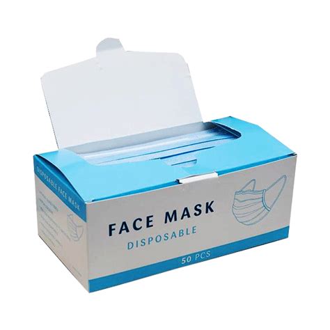 Custom Surgical Face Mask Boxes Printed Face Masks Boxes Sire Printing