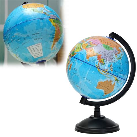 Tabletop Globe 14cm World Globe Map With Stand Geography